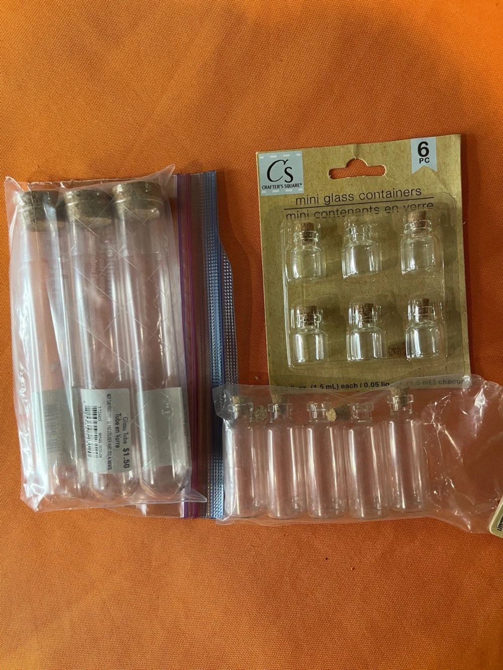 14 piece Potion glass bottles for Halloween